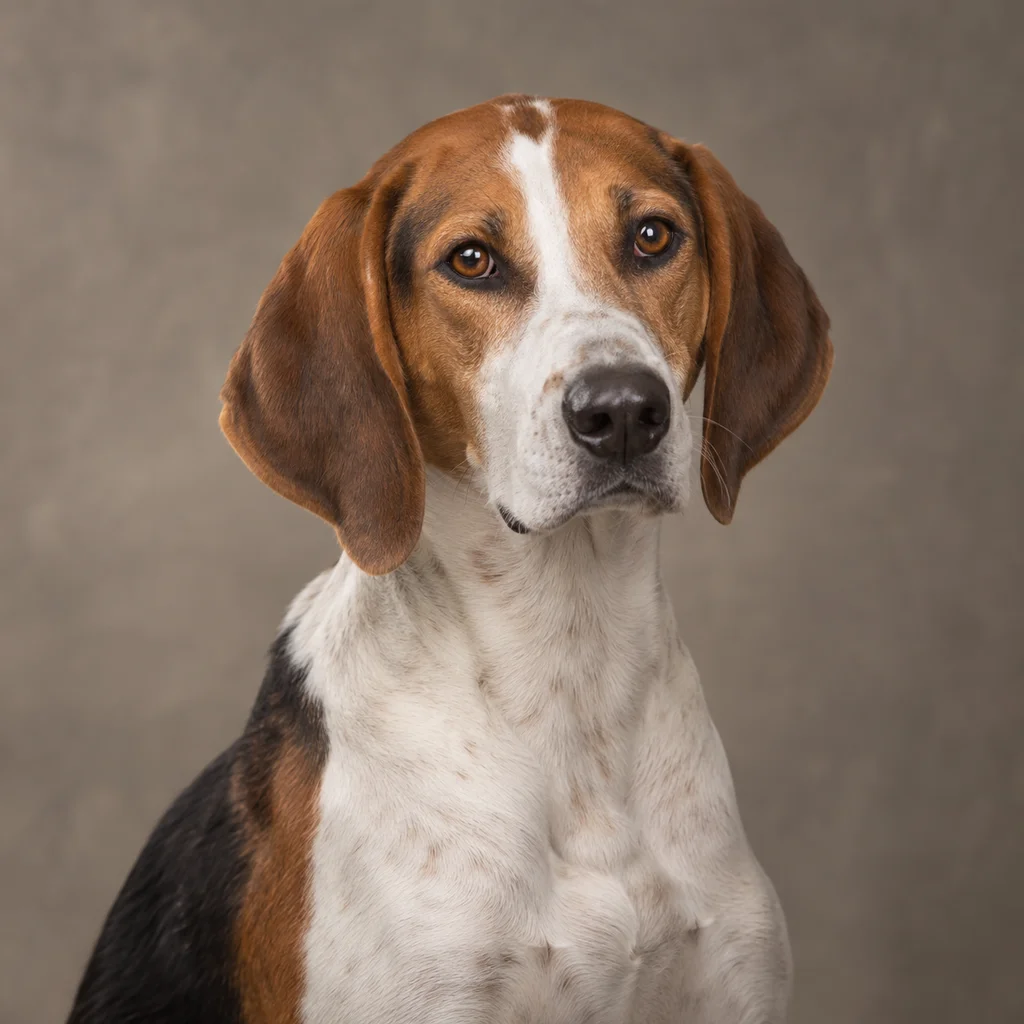 AI-generated illustration of an adult American Foxhound