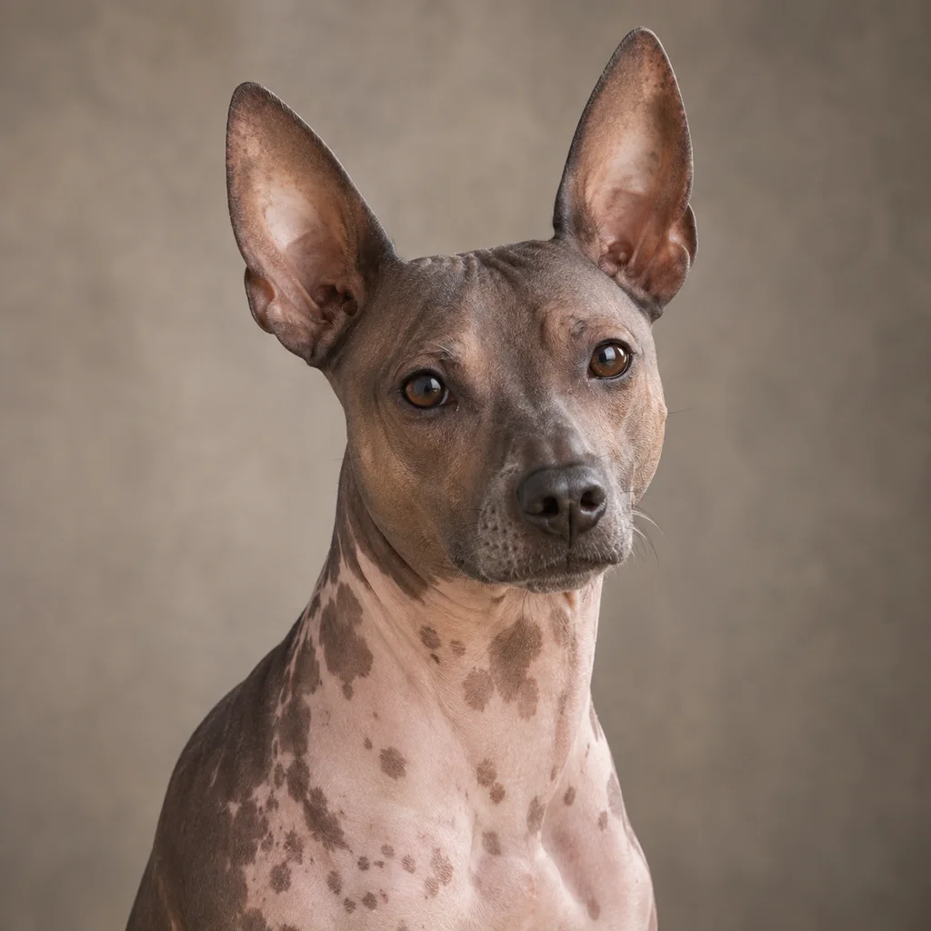 AI-generated illustration of an adult American Hairless Terrier