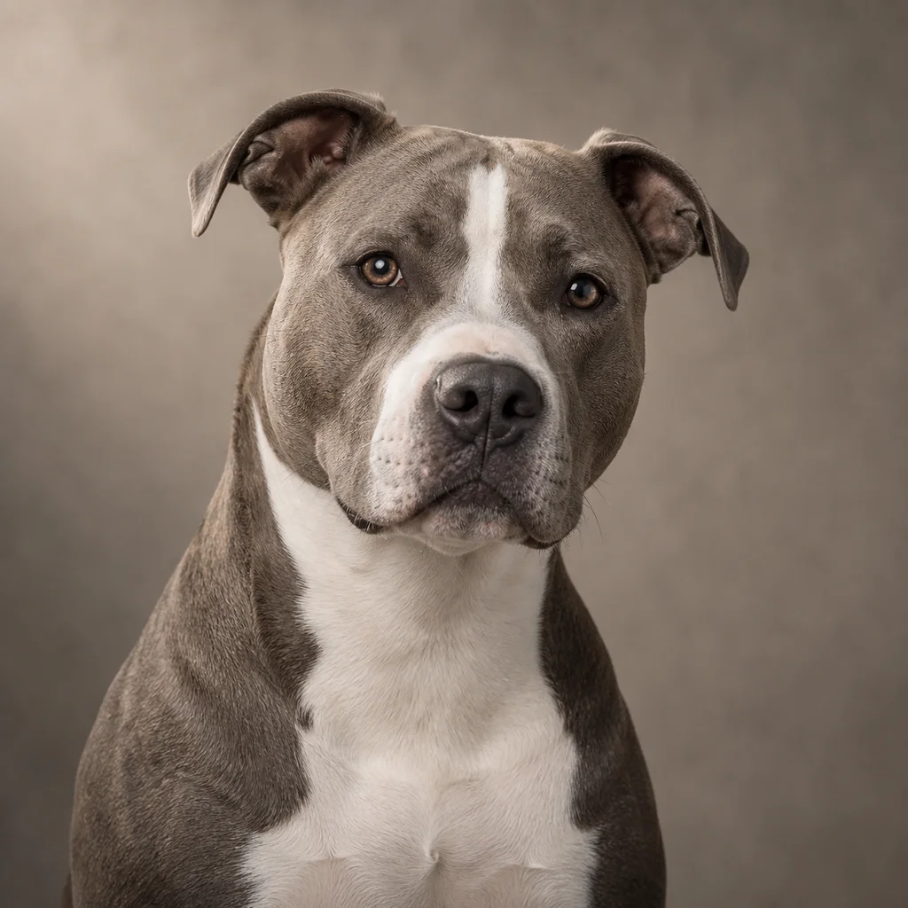 AI-generated illustration of an adult American Staffordshire Terrier