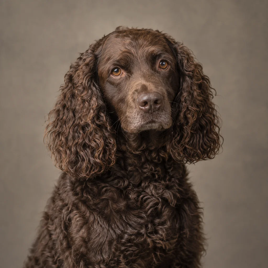AI-generated illustration of an adult American Water Spaniel
