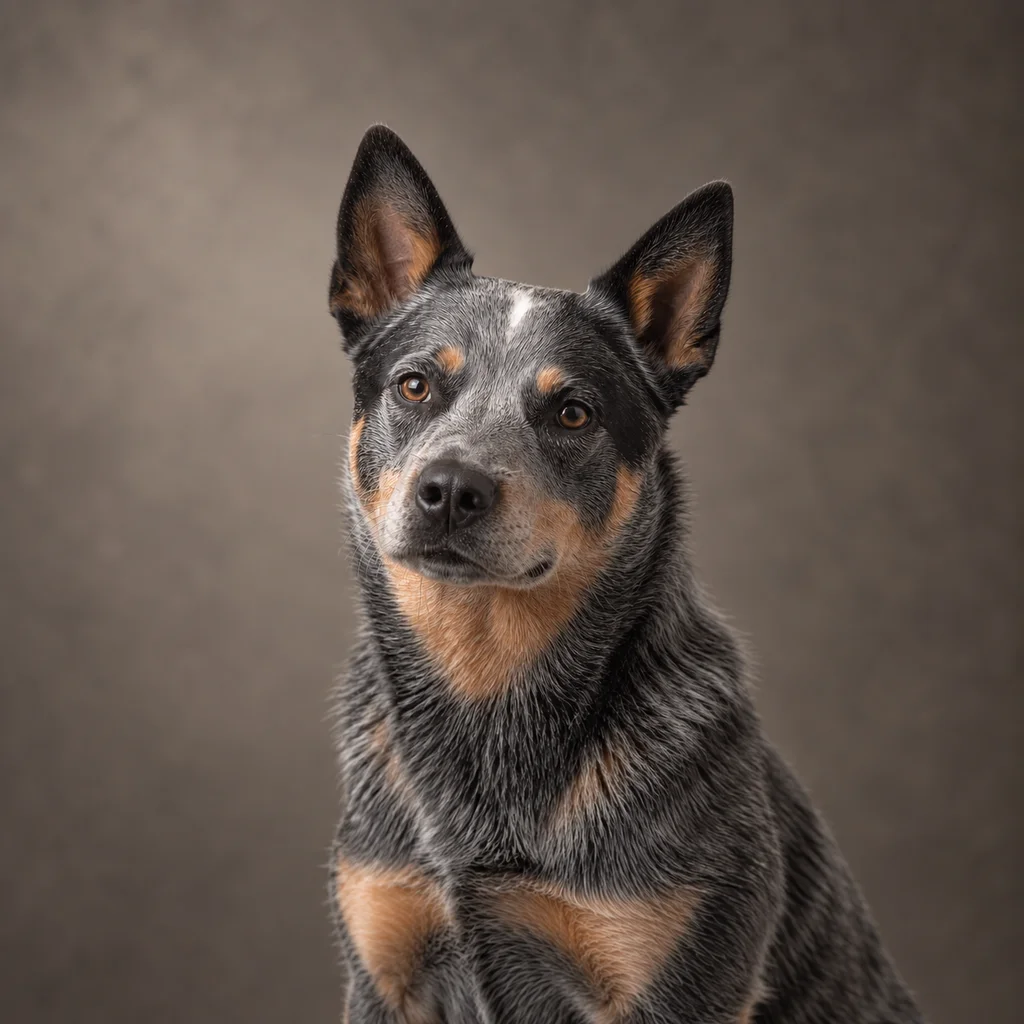 AI-generated illustration of an adult Australian Cattle Dog