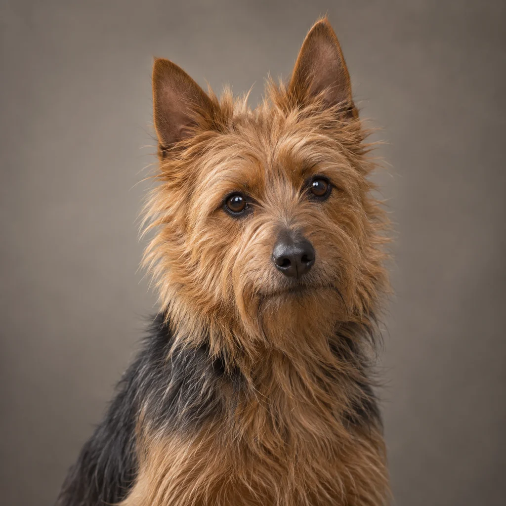 AI-generated illustration of an adult Australian Terrier