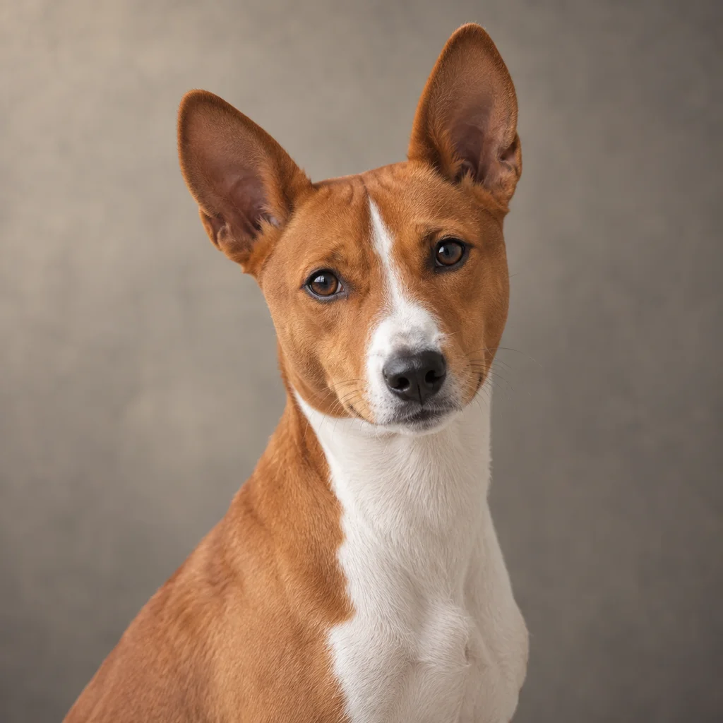 AI-generated illustration of an adult Basenji