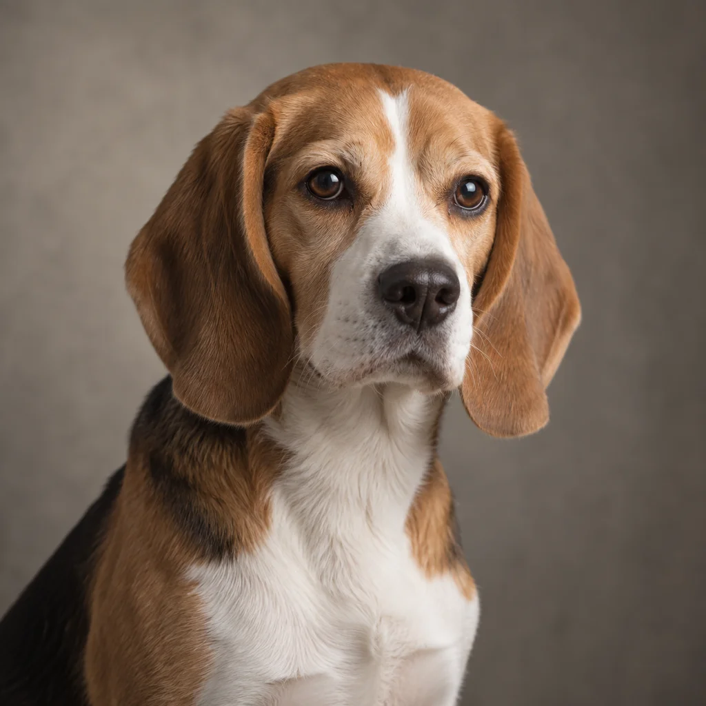 AI-generated illustration of an adult Beagle