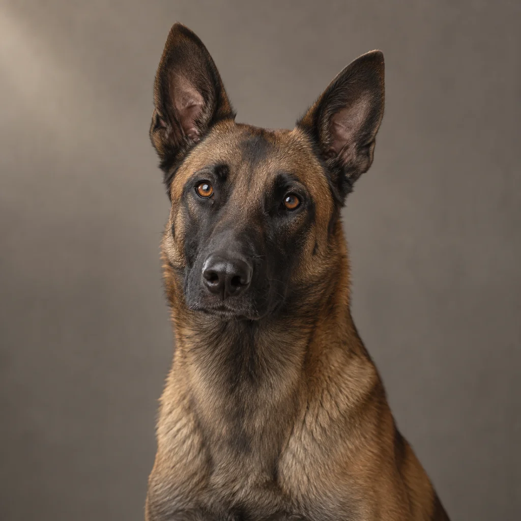 AI-generated illustration of an adult Belgian Malinois