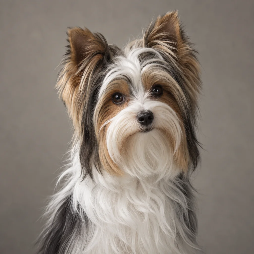 AI-generated illustration of an adult Biewer Terrier