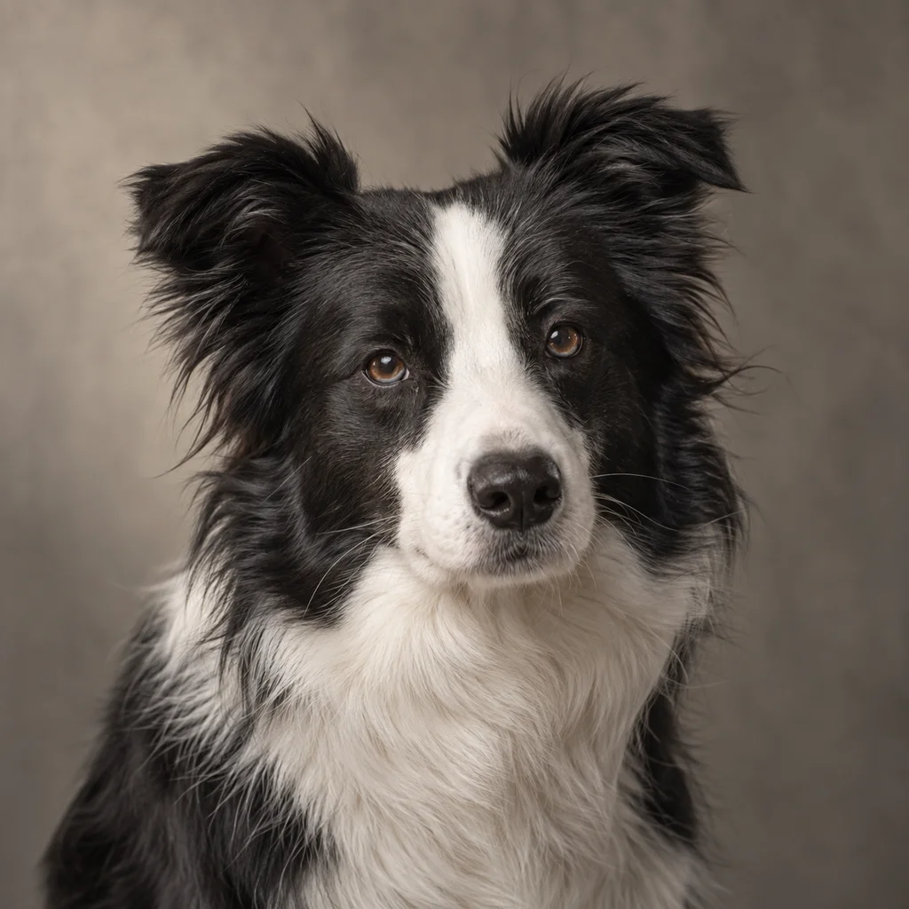 AI-generated illustration of an adult Border Collie
