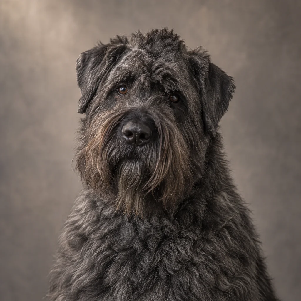 AI-generated illustration of an adult Bouvier des Flandres
