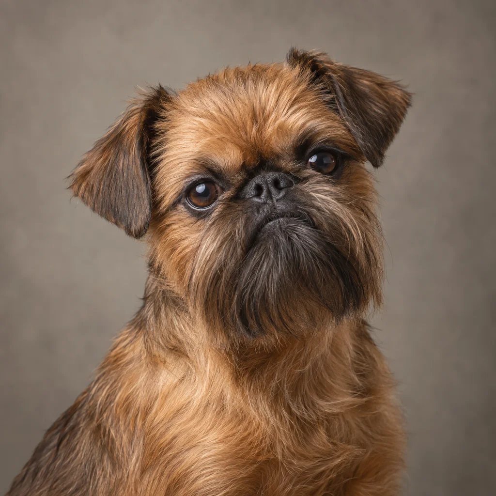 AI-generated illustration of an adult Brussels Griffon