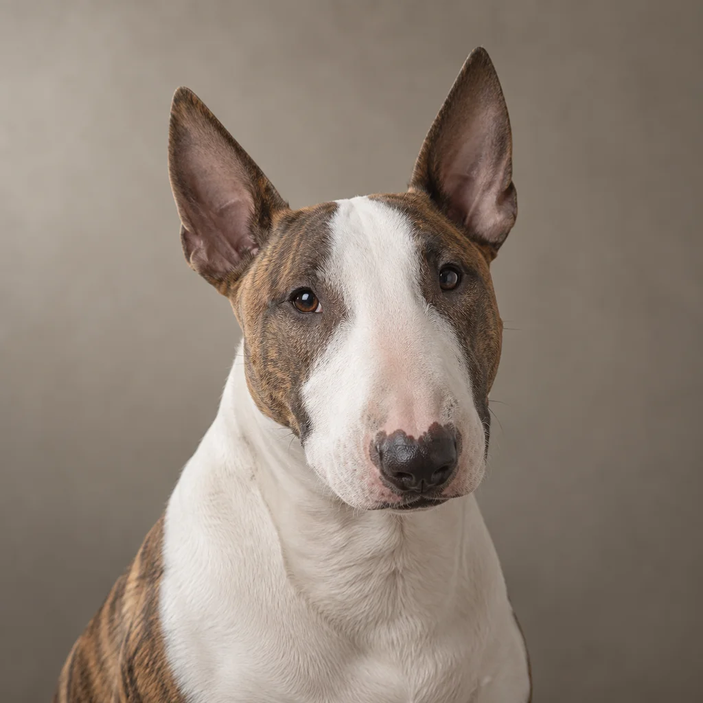 AI-generated illustration of an adult Bull Terrier