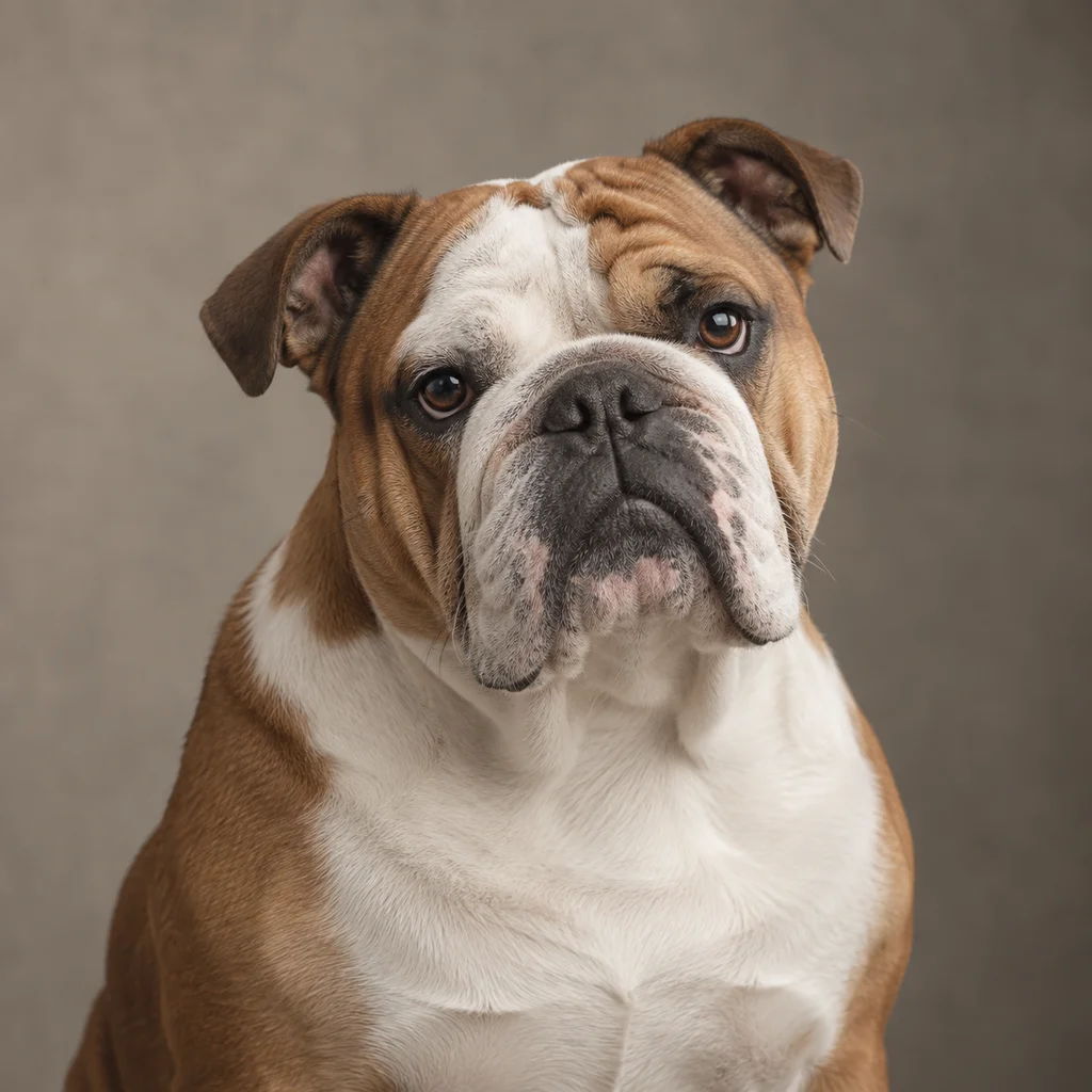 AI-generated illustration of an adult Bulldog