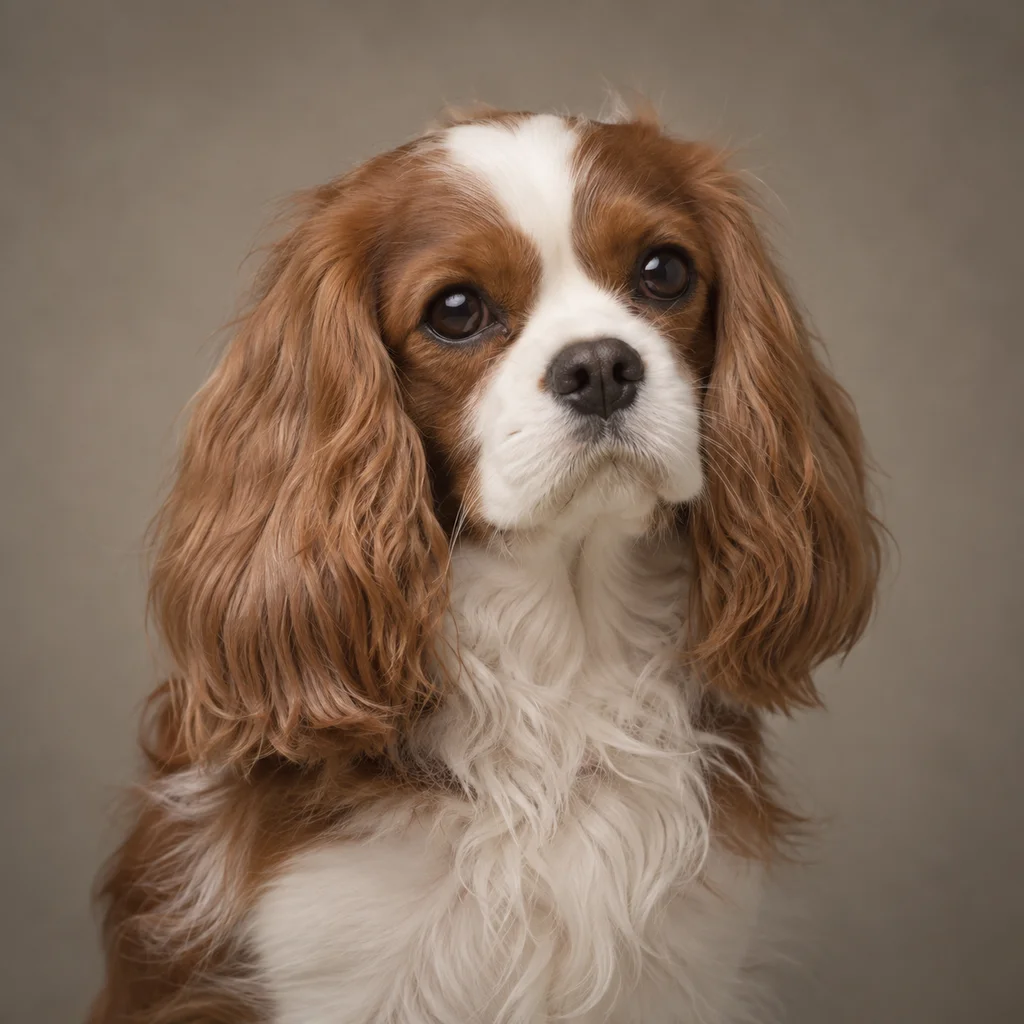 AI-generated illustration of an adult Cavalier King Charles Spaniel