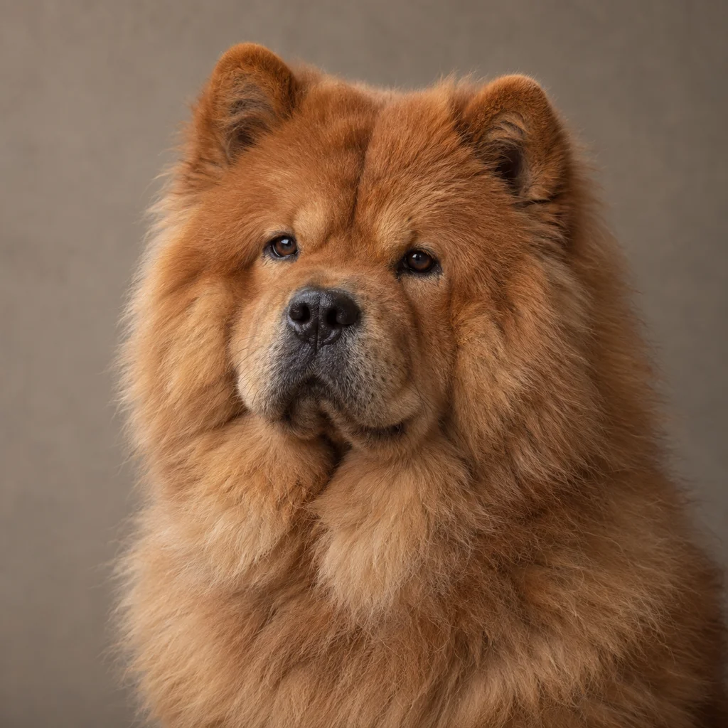 AI-generated illustration of an adult Chow Chow
