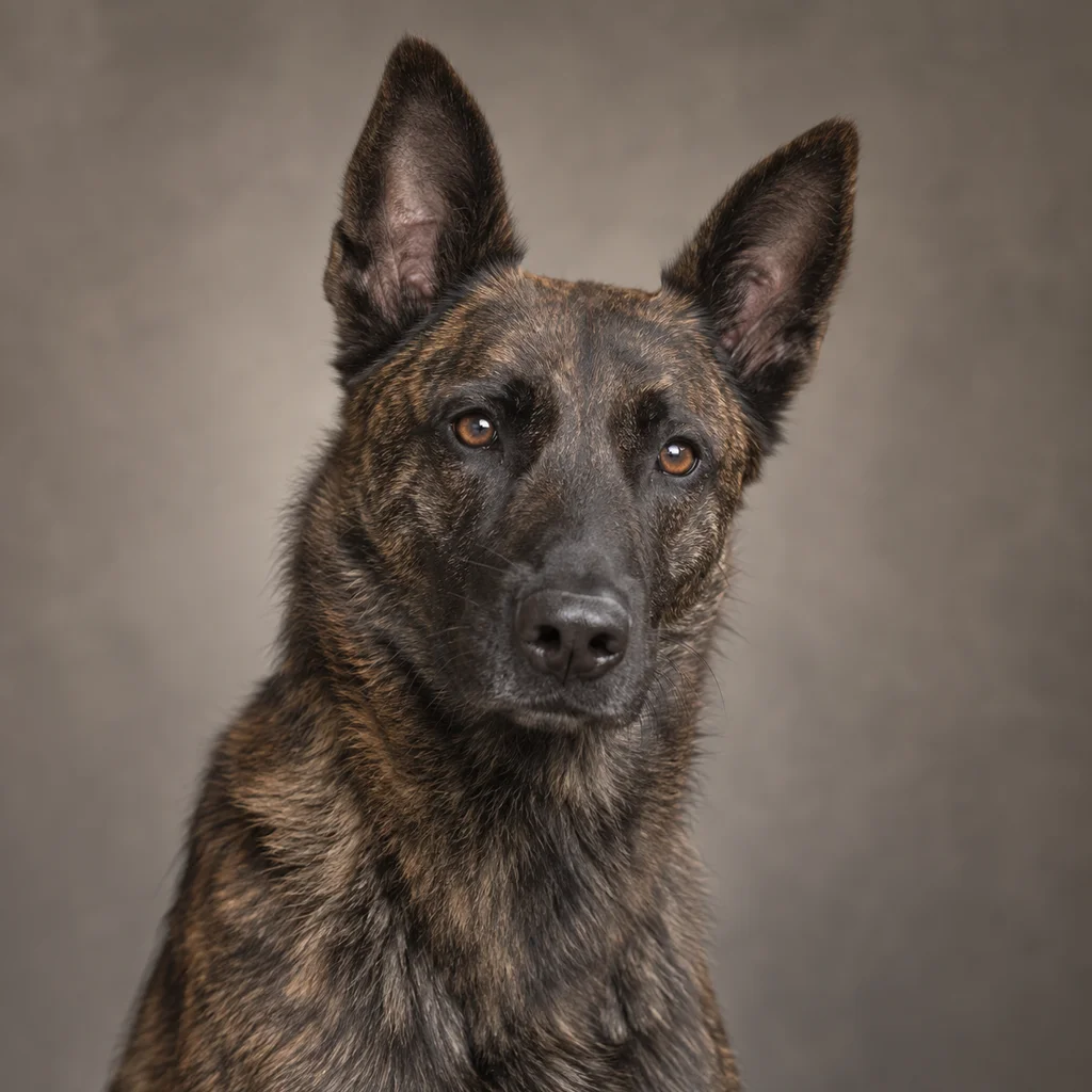 AI-generated illustration of an adult Dutch Shepherd