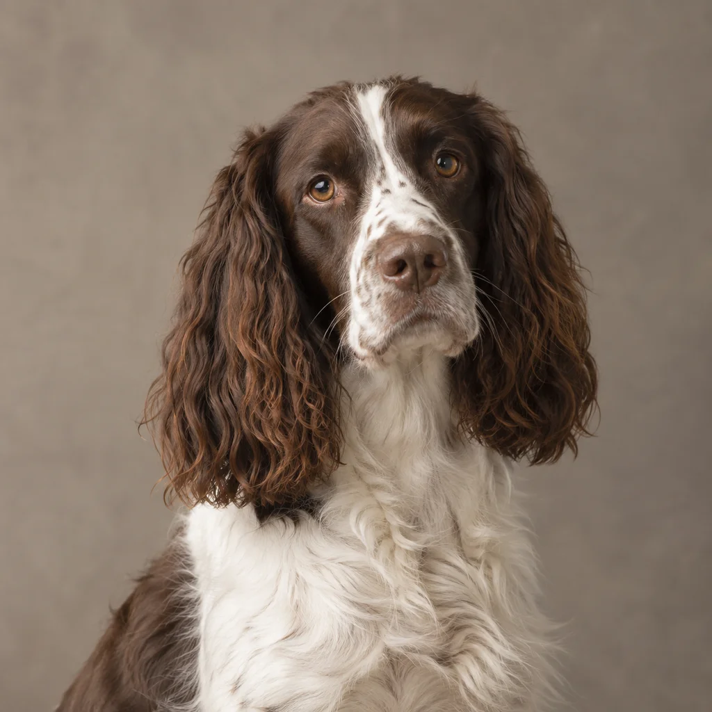 AI-generated illustration of an adult English Springer Spaniel