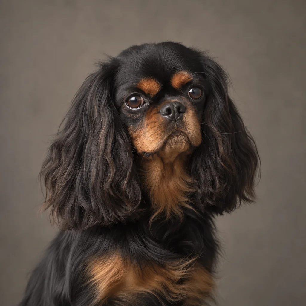 AI-generated illustration of an adult English Toy Spaniel