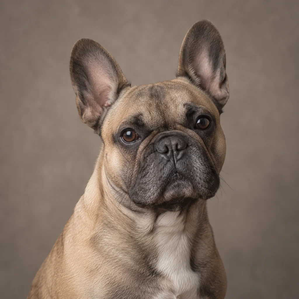 AI-generated illustration of an adult French Bulldog