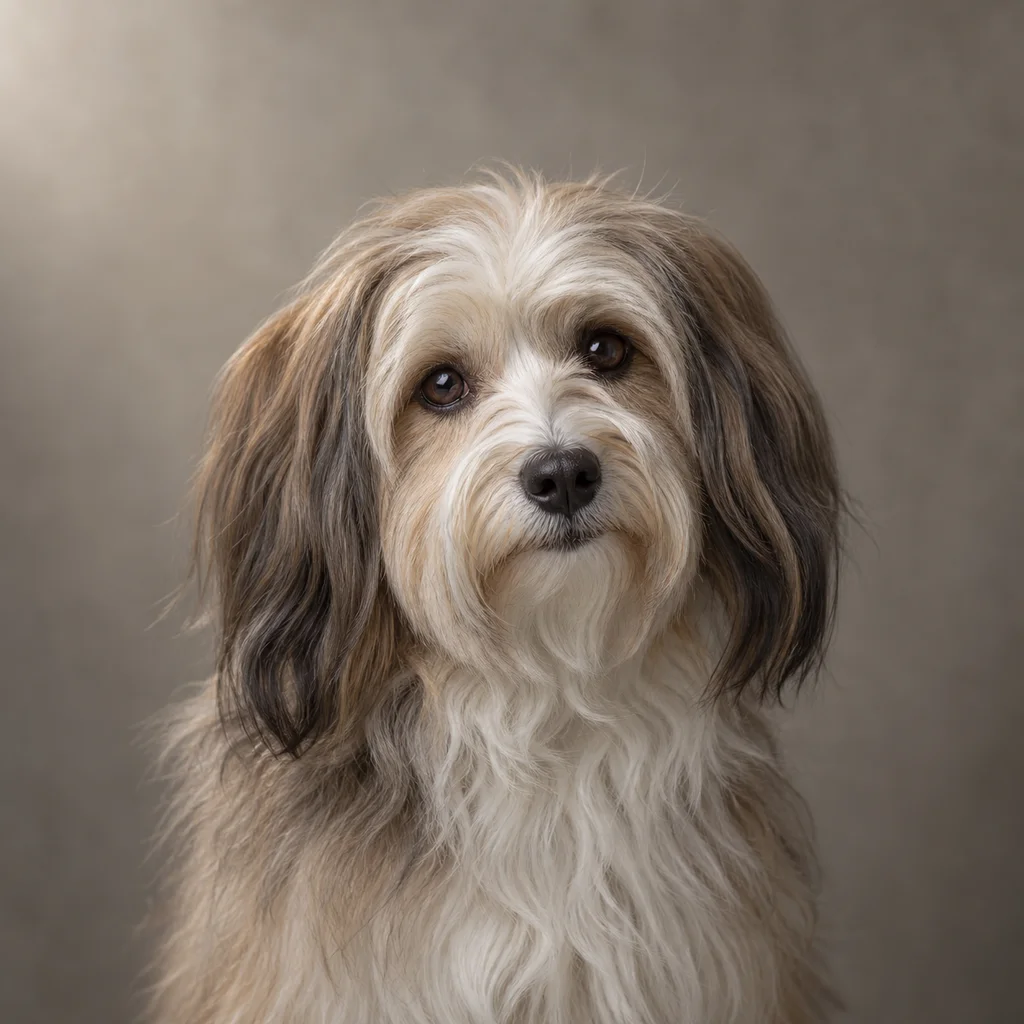 AI-generated illustration of an adult Havanese