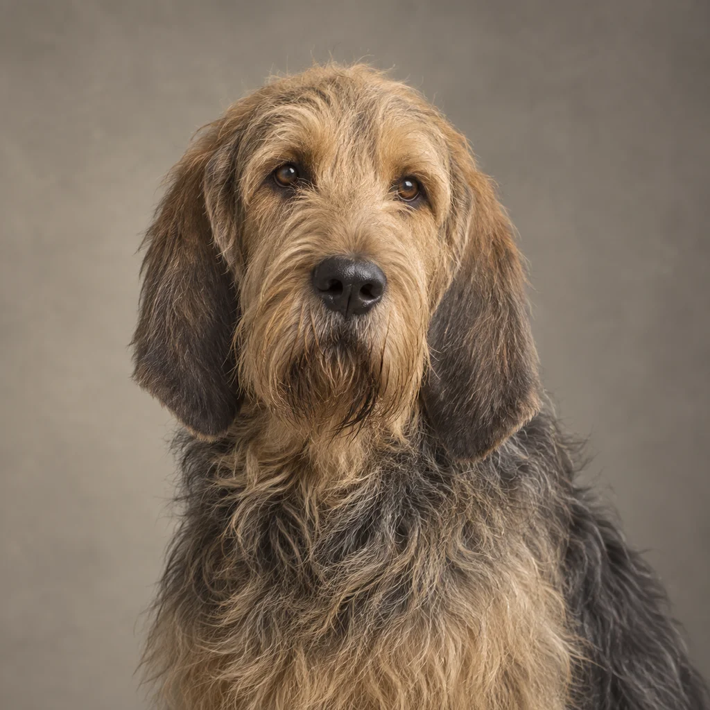 AI-generated illustration of an adult Otterhound