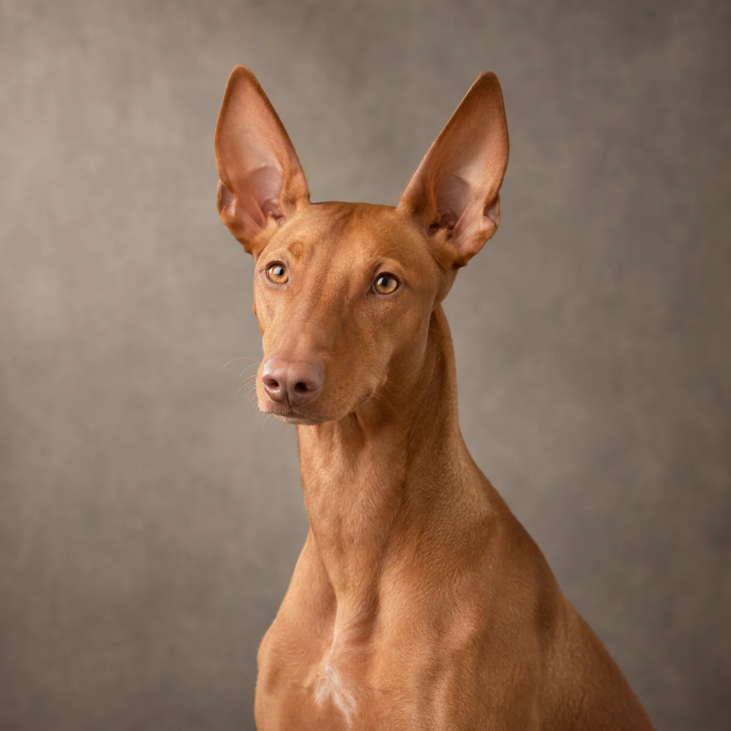 AI-generated illustration of an adult Pharaoh Hound