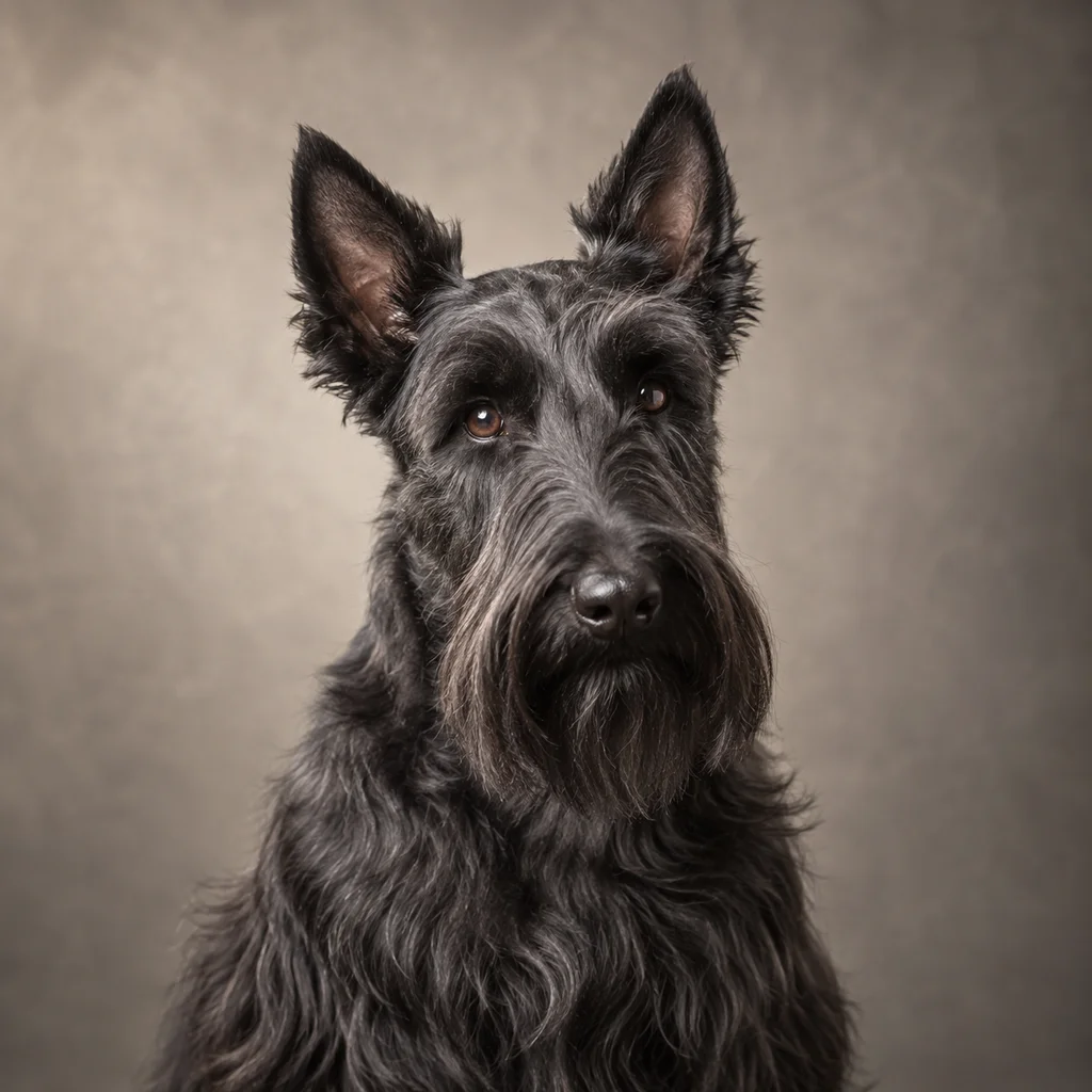 AI-generated illustration of an adult Scottish Terrier