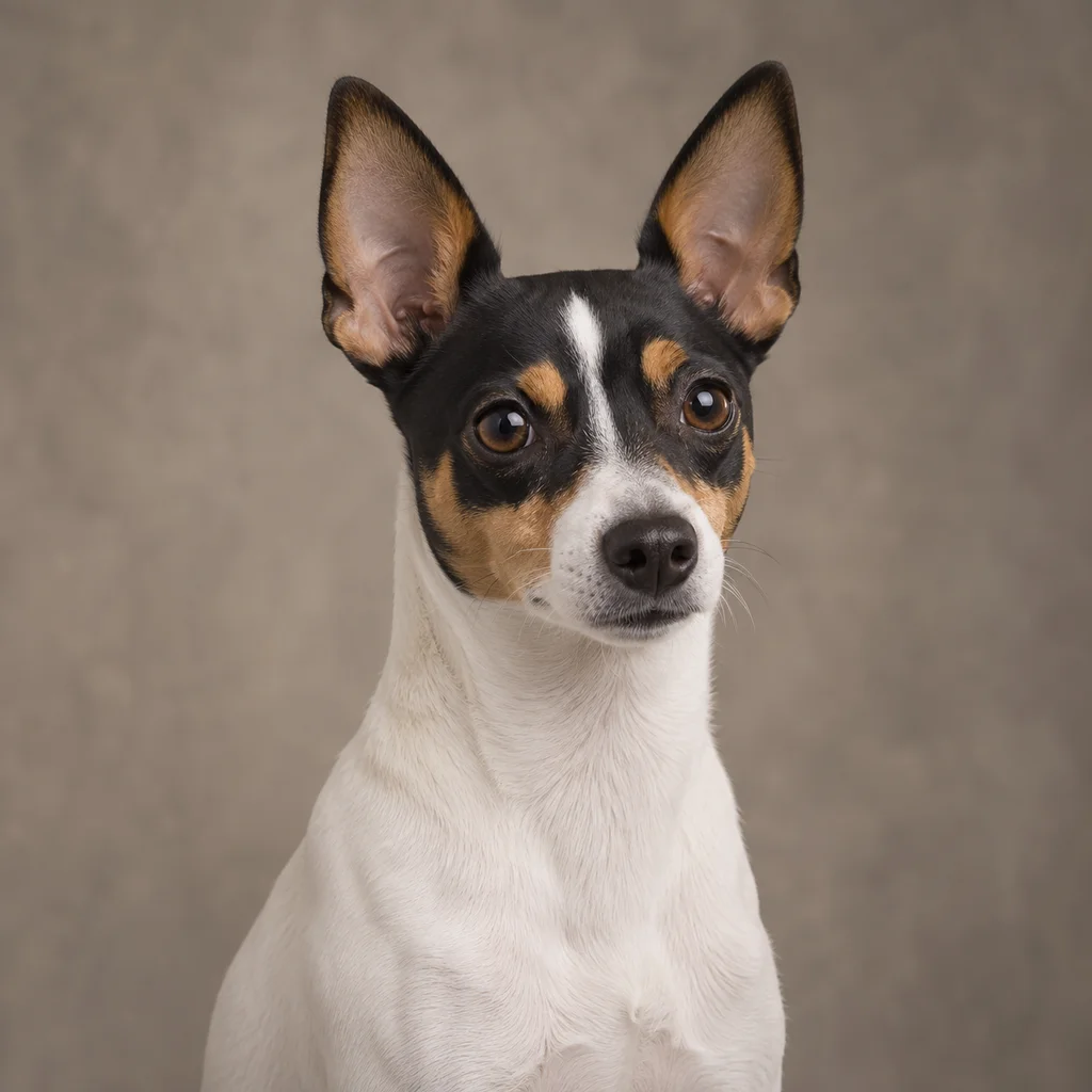 AI-generated illustration of an adult Toy Fox Terrier