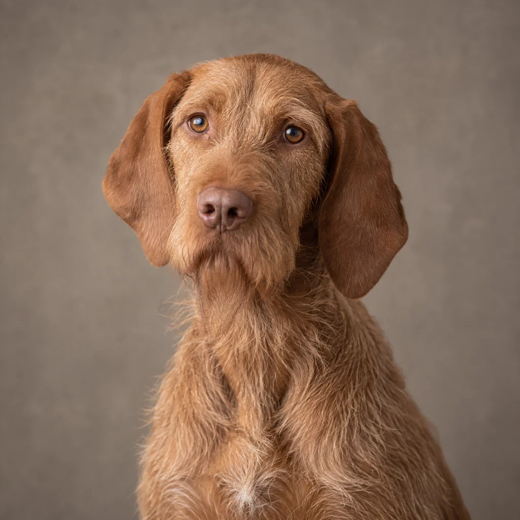 AI-generated illustration of an adult Wirehaired Vizsla